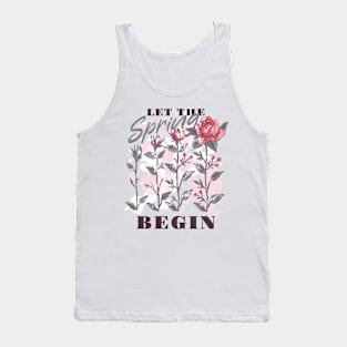 Spring rose garden nature Tank Top